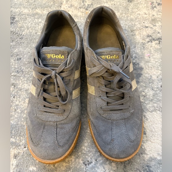 Gola Classics Women's Harrier Mirror Sneakers, SZ 11, Mocha/Gold - Picture 7 of 16